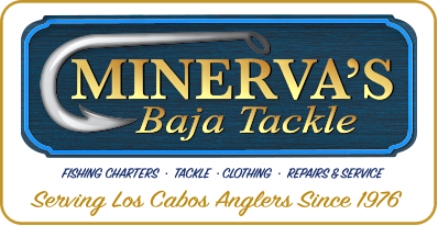 Minerva's Baja Tackle Logo