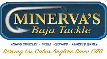 Minerva's Baja Tackle logo